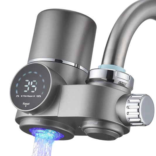 Smart Faucet Water Filter with Hydro-Powered UV & 780-Gallon Cartridge