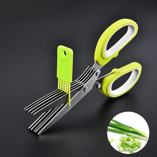 5-Blade Stainless Steel Herb Kitchen Scissors
