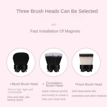 3-in-1 Rotating Makeup & Cleansing Brush