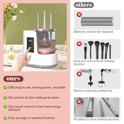 3 in 1 Automatic Makeup Brush Cleaner & Dryer
