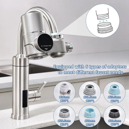 Smart Faucet Water Filter with Hydro-Powered UV & 780-Gallon Cartridge